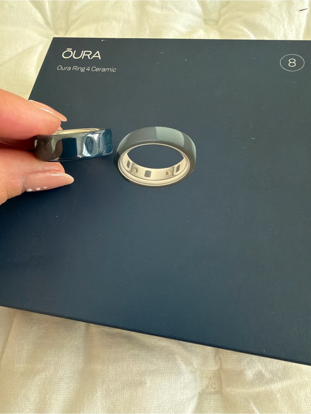 Oura Ring 4 Ceramic Smart Ring - navy